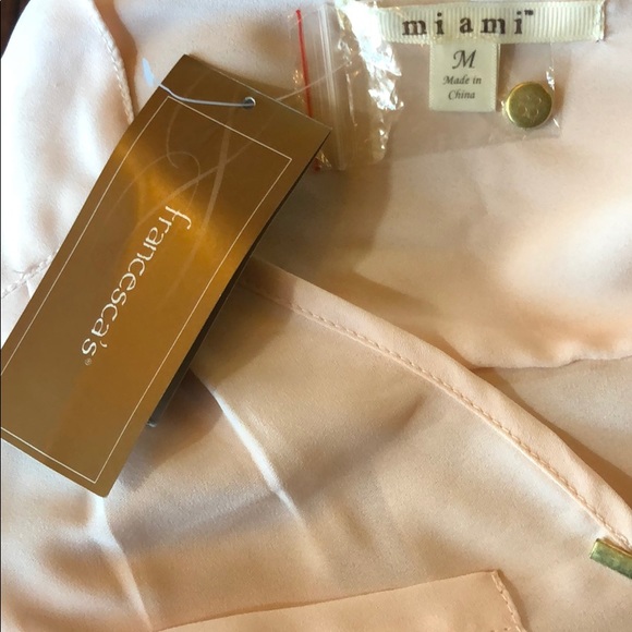 Francescas Miami Blush Mar Light Pink Boss Lady Work Blouse - Picture 7 of 8